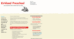Desktop Screenshot of kirklandpreschool.org